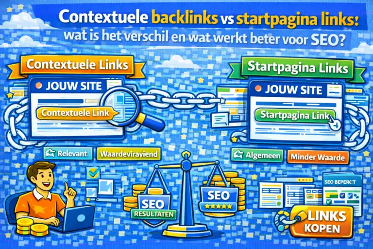 Contextuele backlinks vs startpagina links wat is het verschil en wat werkt beter voor SEO
